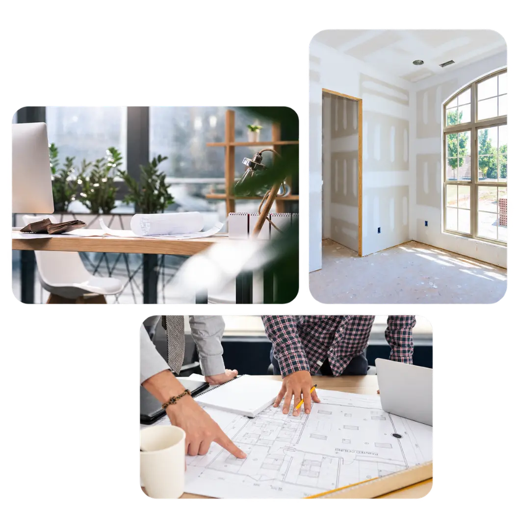 Architectural Workspace Collage